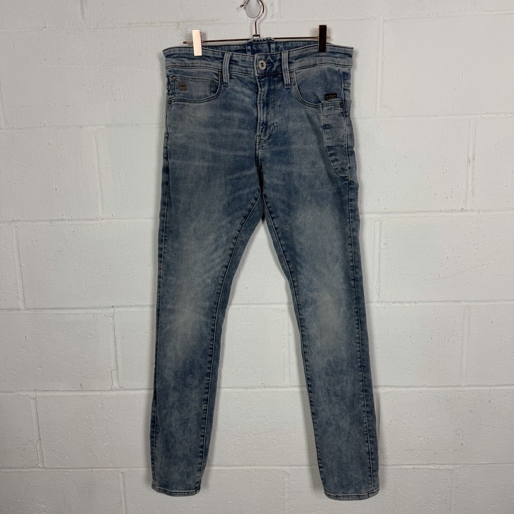 G-Star Raw Lancet Skinny Mens Jeans Size 31 X 32 Luxury Urban Utilitarian Modern